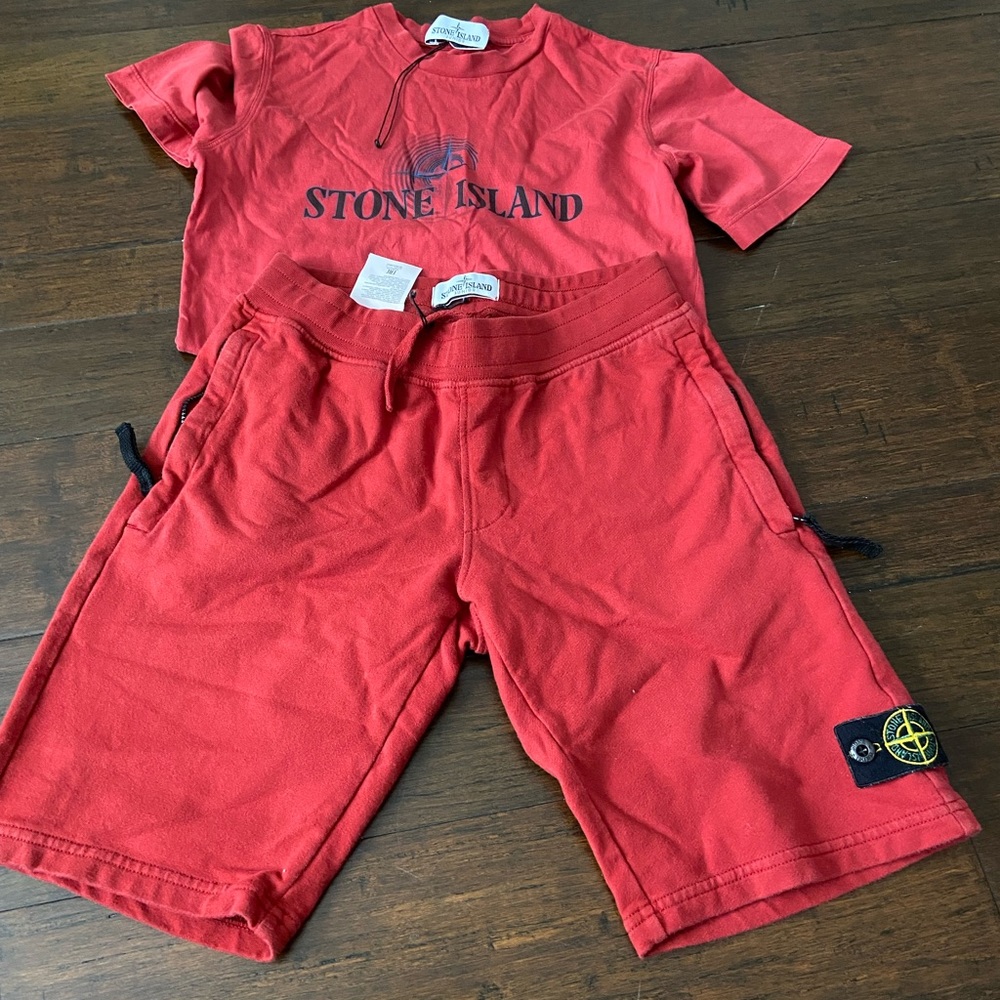 Boys stone island top and bottom